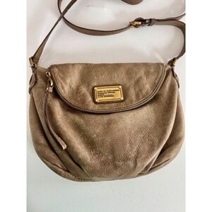 Marc by Marc Jacobs Classic Q Natasha Leather Crossbody Bag Taupe Boho
